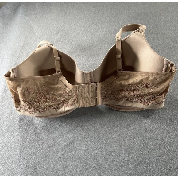 Leading Lady Bra Size 48D Nude Tan Underwire The Brigitte Lace T-Shirt 5214 - Picture 4 of 11